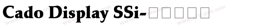 Cado Display SSi字体转换